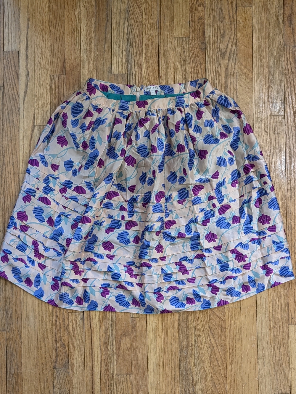 Walter Silk Floral Skirt